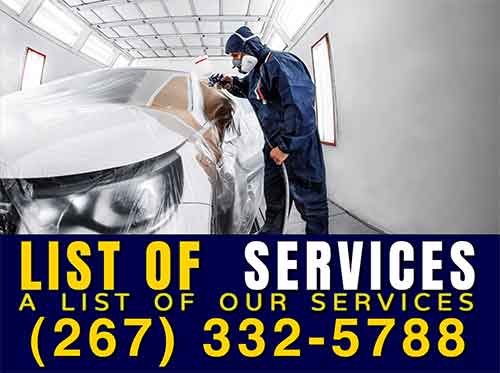 Auto body Shop Philadelphia 19124 Frankford Mayfair 19149 collision repair dents, doors, auto glass, car painting, car restoration, free estimate